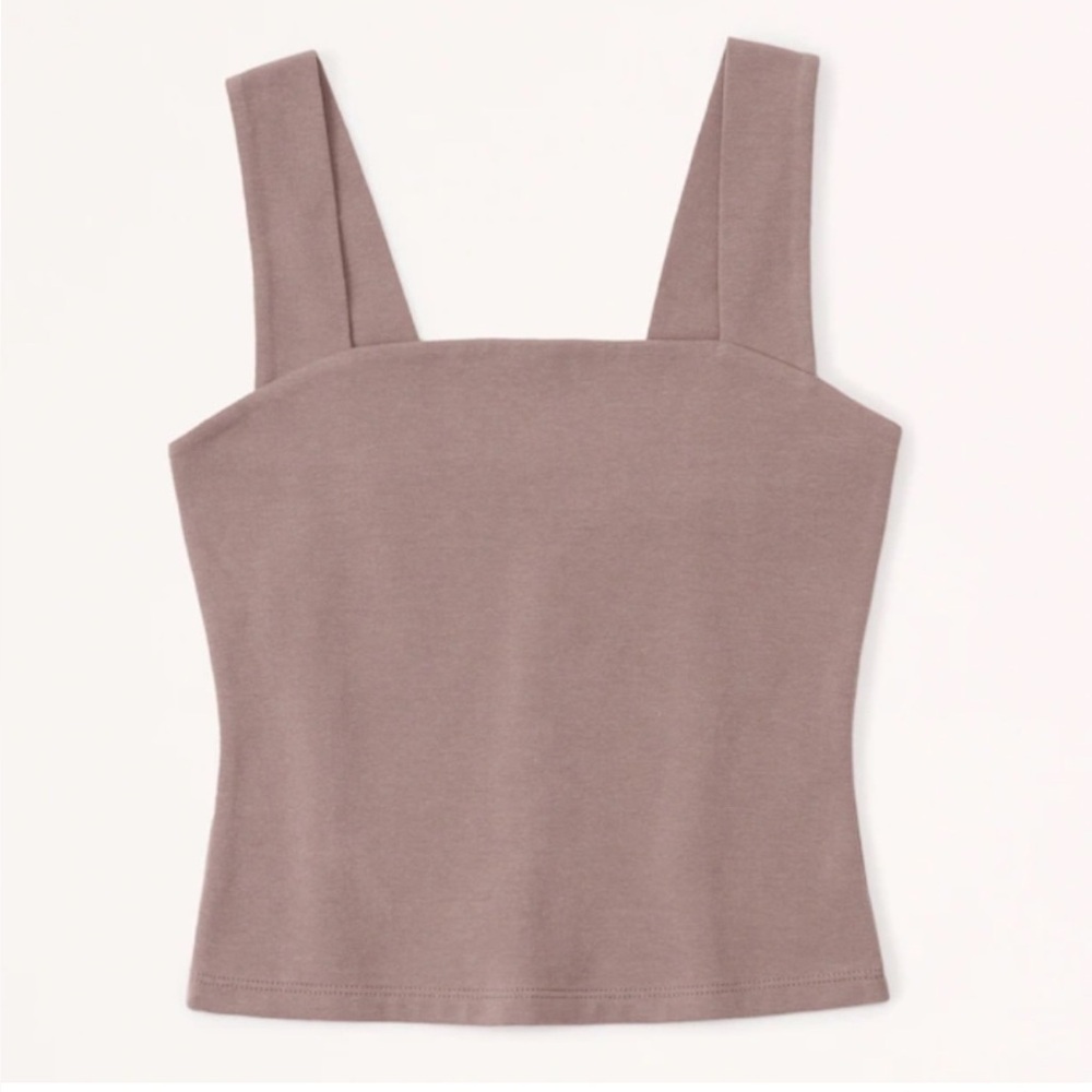 Abercrombie Cotton Seamless Fabric Squareneck Tank Size Large